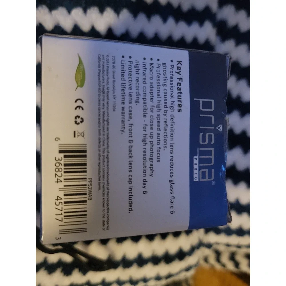 Prisma 0.43x High Definition AF Wide‎ Angle Lens 52mm Macro w/ Box Caps